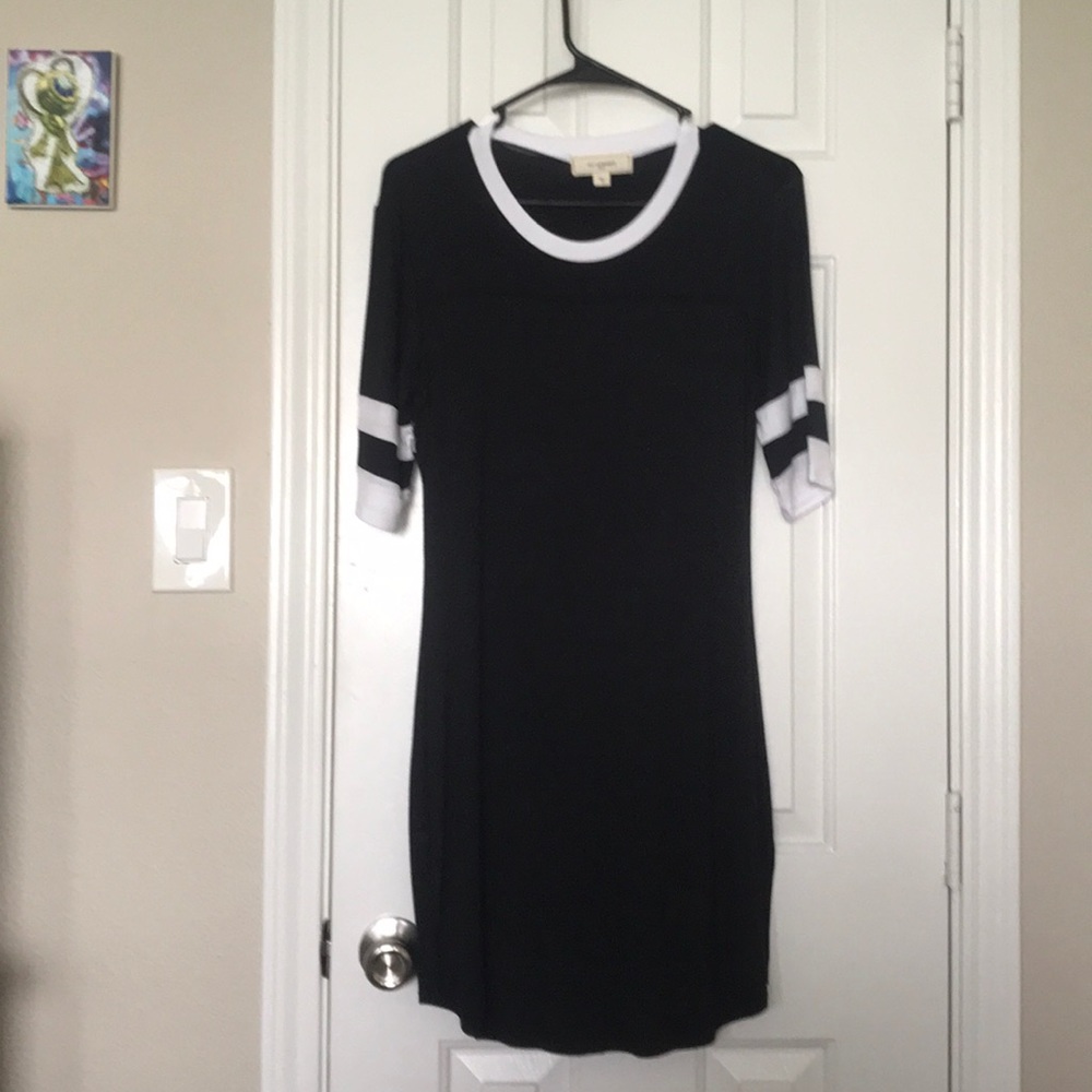 Black Jersey T-shirt Dress